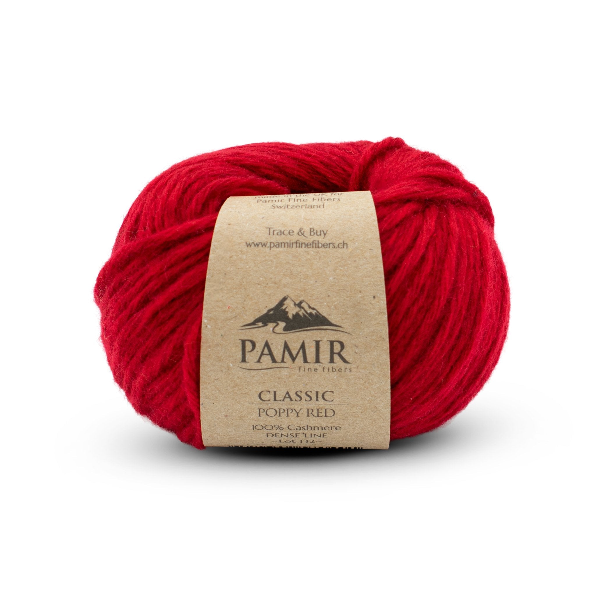 Cashmere CLASSIC Garn in der Farbe Poppy Red, Vorderansicht