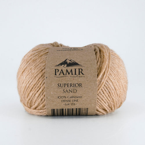 Cashmere SUPERIOR Garn in der Farbe Sand, Vorderansicht