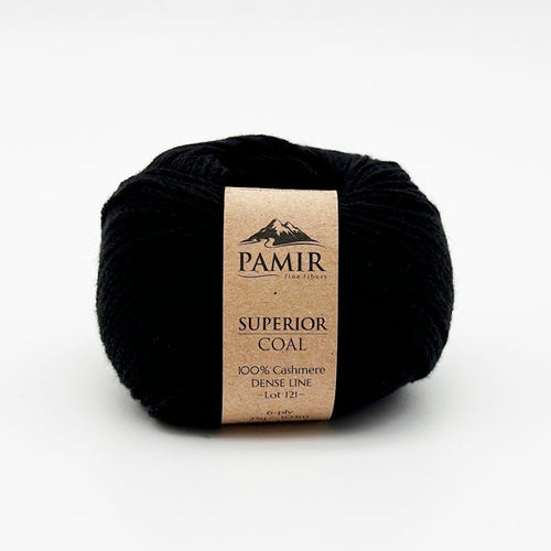 Cashmere SUPERIOR Garn in der Farbe Coal, Vorderansicht