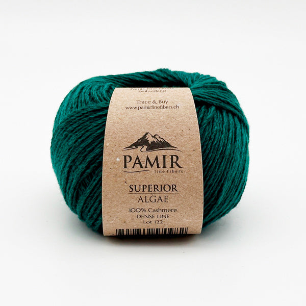 Cashmere SUPERIOR Garn in der Farbe Algae, Vorderansicht