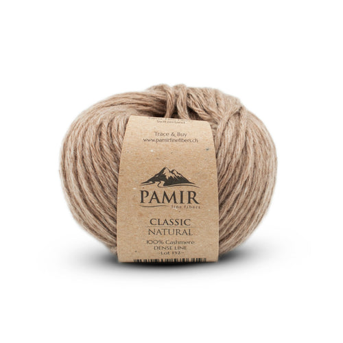 Cashmere CLASSIC Garn in der Farbe Natural, Vorderansicht