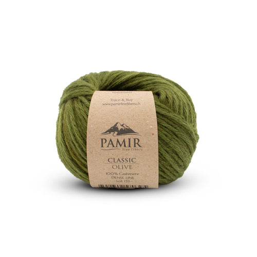 Cashmere CLASSIC Garn in der Farbe Olive, Vorderansicht