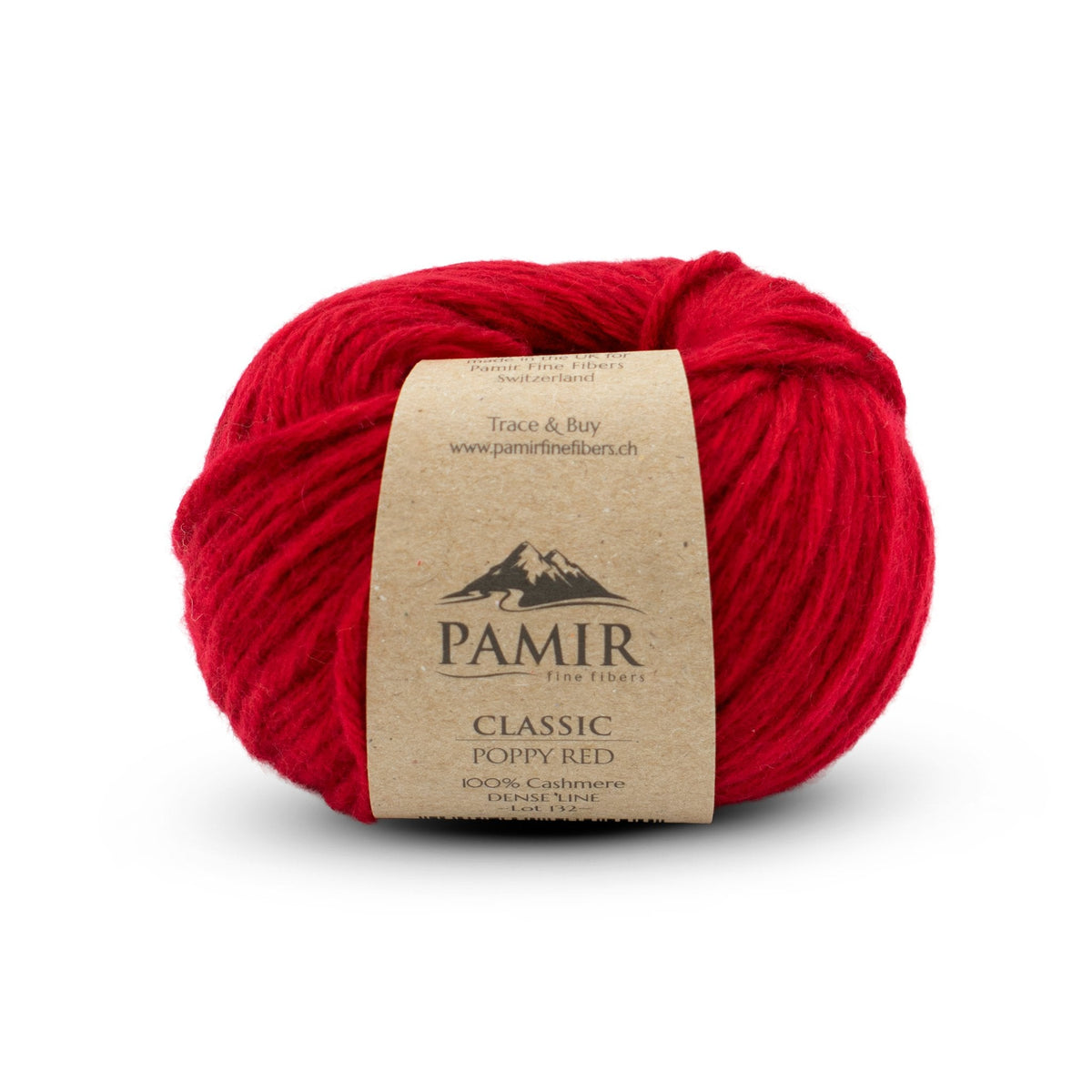 Cashmere CLASSIC Garn in der Farbe Poppy Red, Vorderansicht