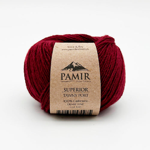 Cashmere SUPERIOR Garn in der Farbe Tawny Port, Vorderansicht