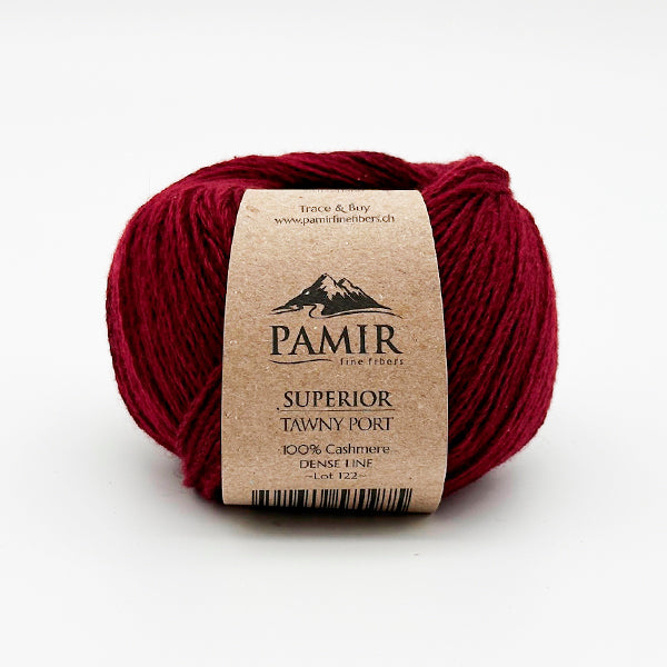 Cashmere SUPERIOR Garn in der Farbe Tawny Port, Vorderansicht
