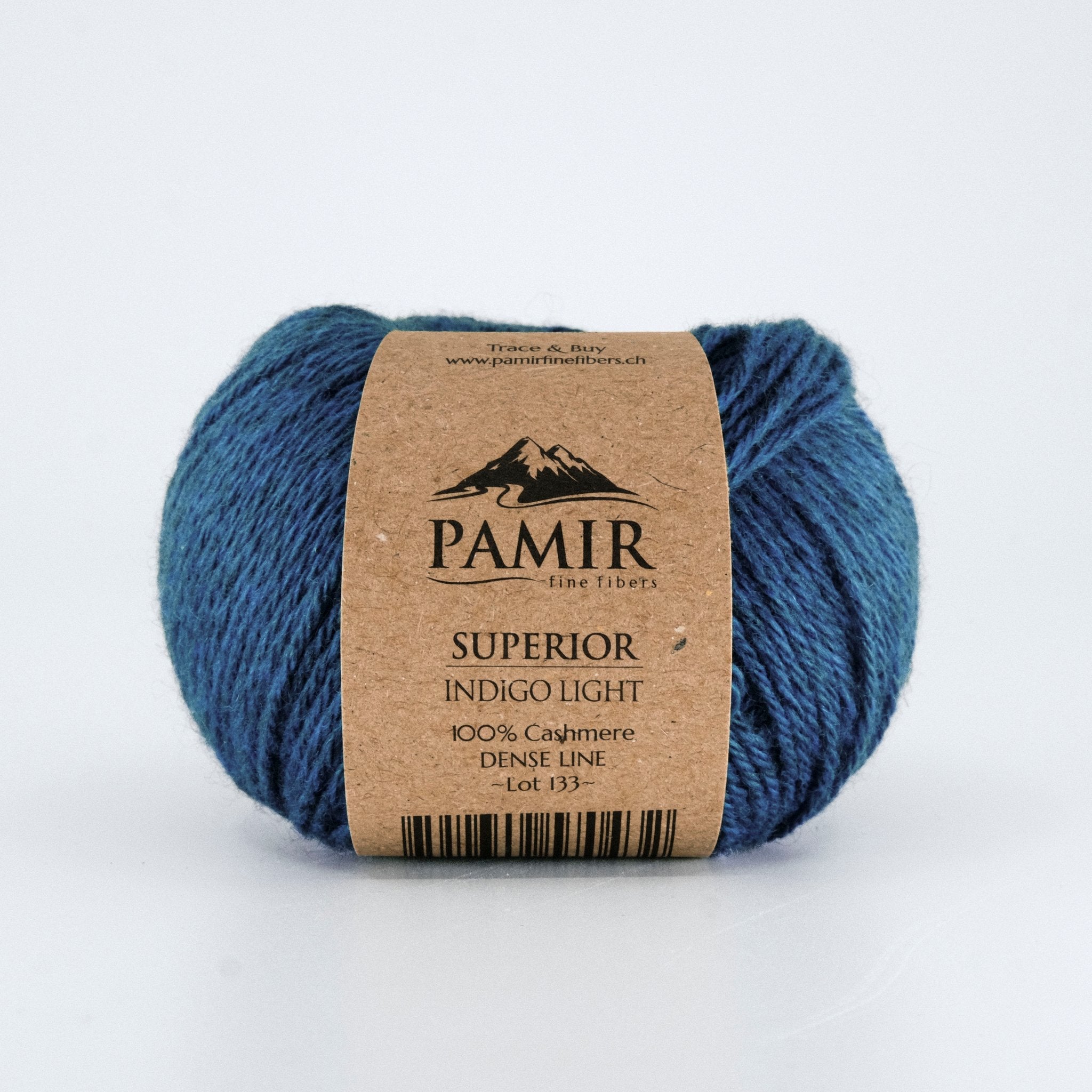Cashmere SUPERIOR Garn in der Farbe Indigo Light, Vorderansicht