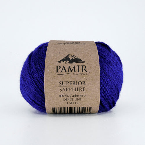 Cashmere SUPERIOR Garn in der Farbe Sapphire, Vorderansicht