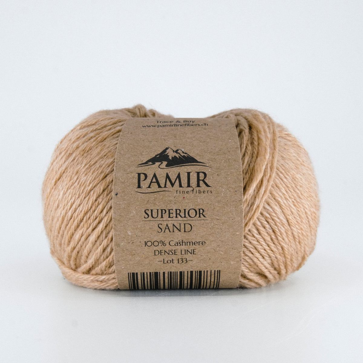 Cashmere SUPERIOR Garn in der Farbe Sand, Vorderansicht