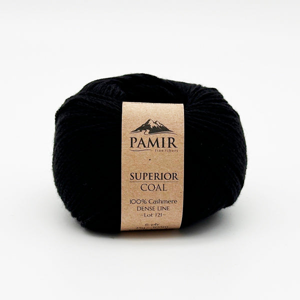 Cashmere SUPERIOR Garn in der Farbe Coal, Vorderansicht
