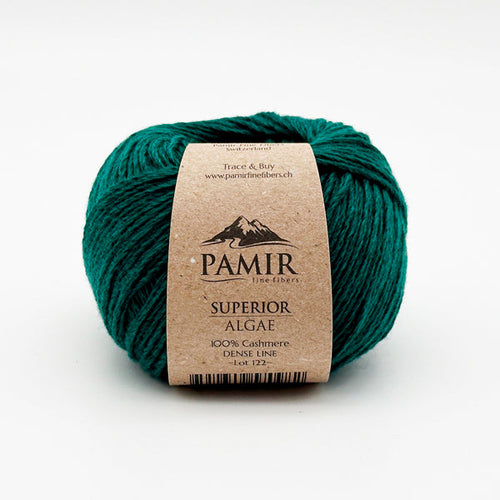 Cashmere SUPERIOR Garn in der Farbe Algae, Vorderansicht